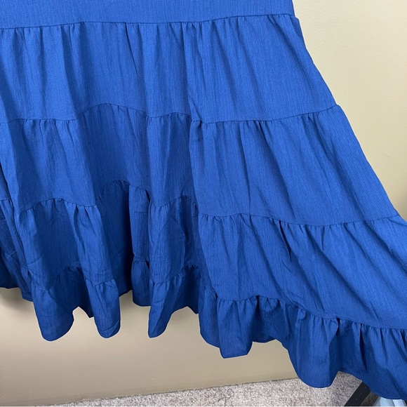 NEW Navy Blue Ruffle Dress Women's Small - Picture 8 of 15